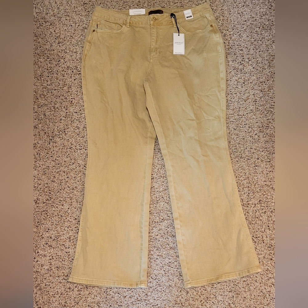 Khaki Bootcut Jeans - Picture 3 of 6
